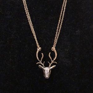 Deer Head Necklace